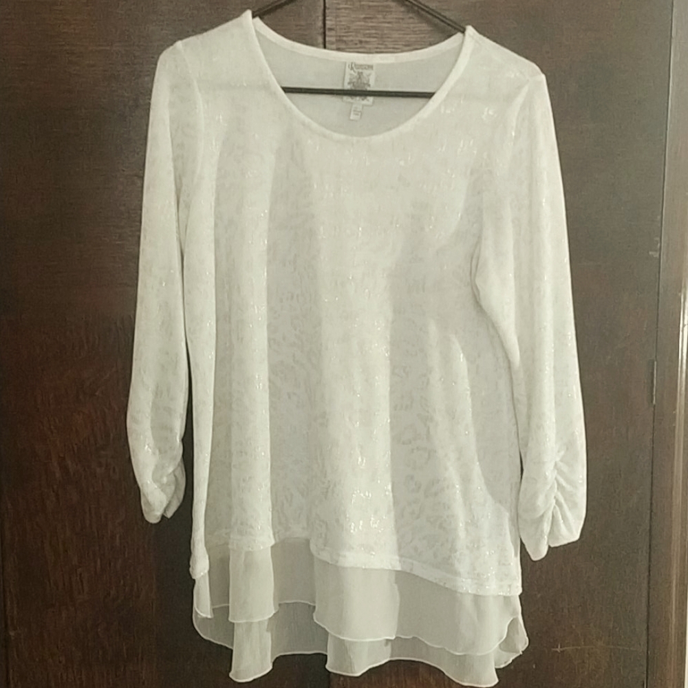 Ransom gold and white sweater